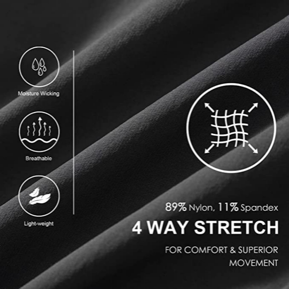 Baleaf Womens 4 Way Stretch Perforated Inseam Stretch Golf Athleisure Pants Sz L - Picture 3 of 13